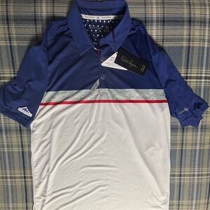 Walter Hagen USA Golf Polo MD Folds Of Honor Shirt